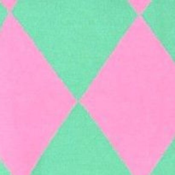 Lilly Pulitzer Lightweight Pink and Green Argyle V-Neck Sweater Size L - Picture 3 of 3
